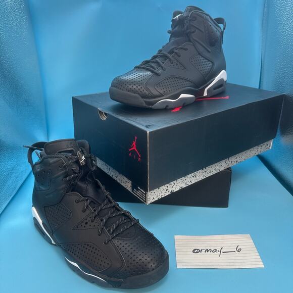 Jordan 6 Retro "Black Cat" 2016 m8.5 w10 - Picture 1 of 14
